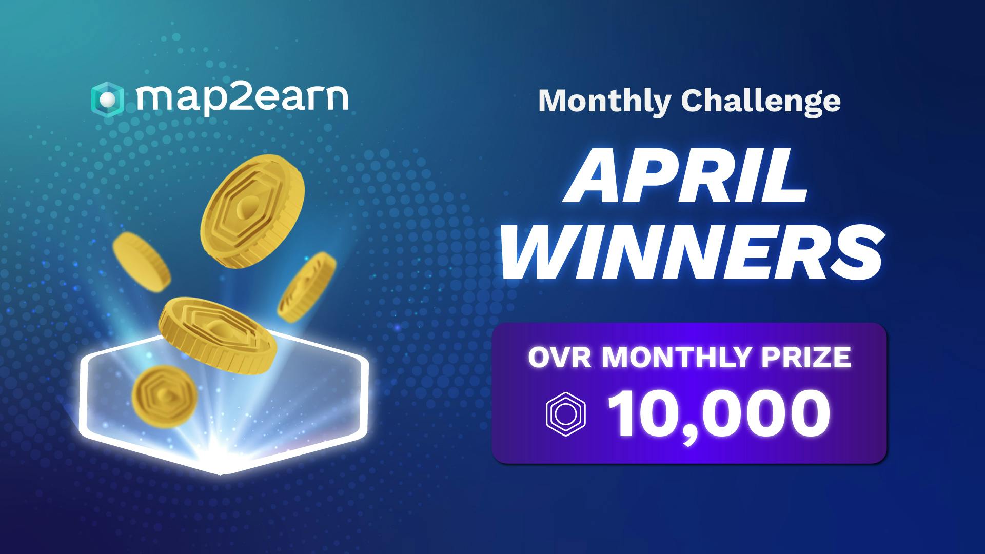 OVER map2earn® – April winners