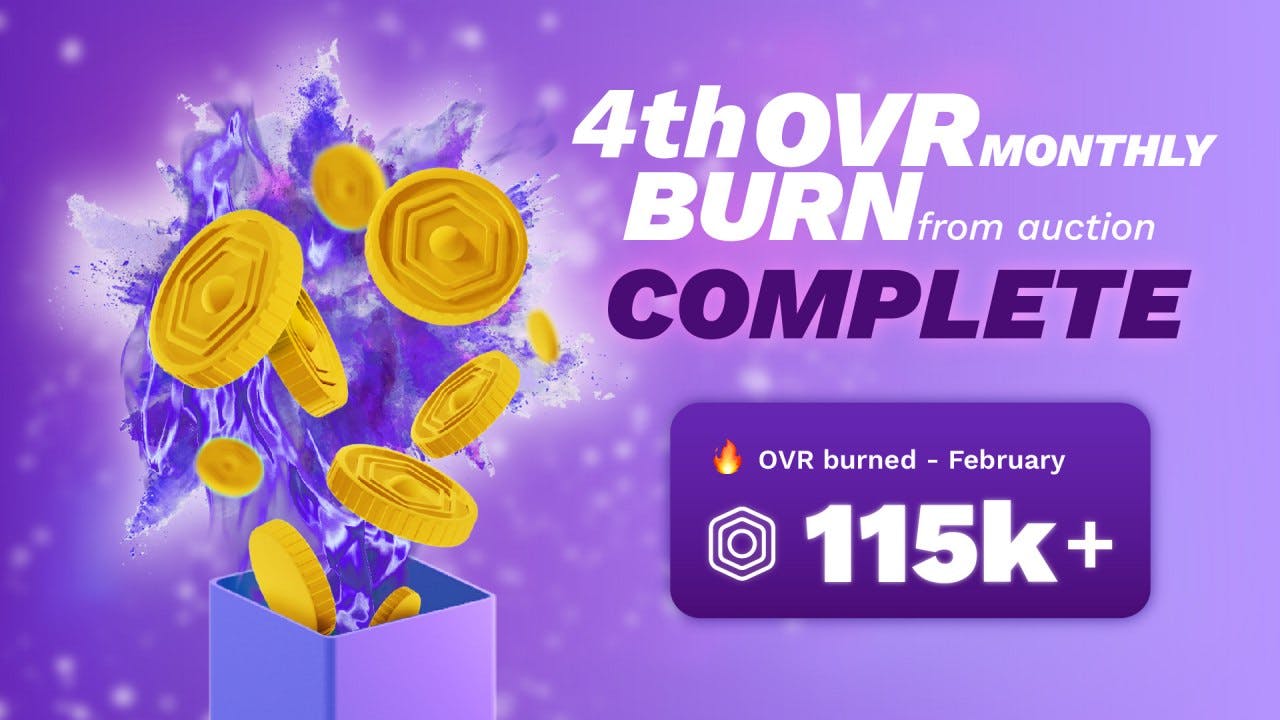 February OVR Token Burn