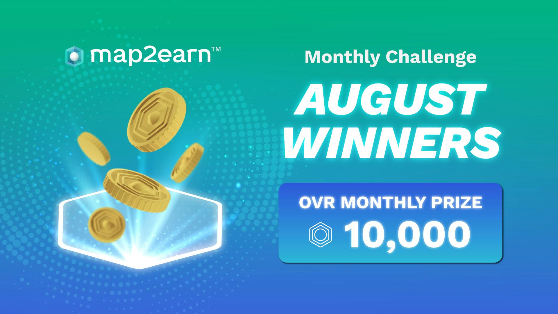 OVER map2earn™ – August winners