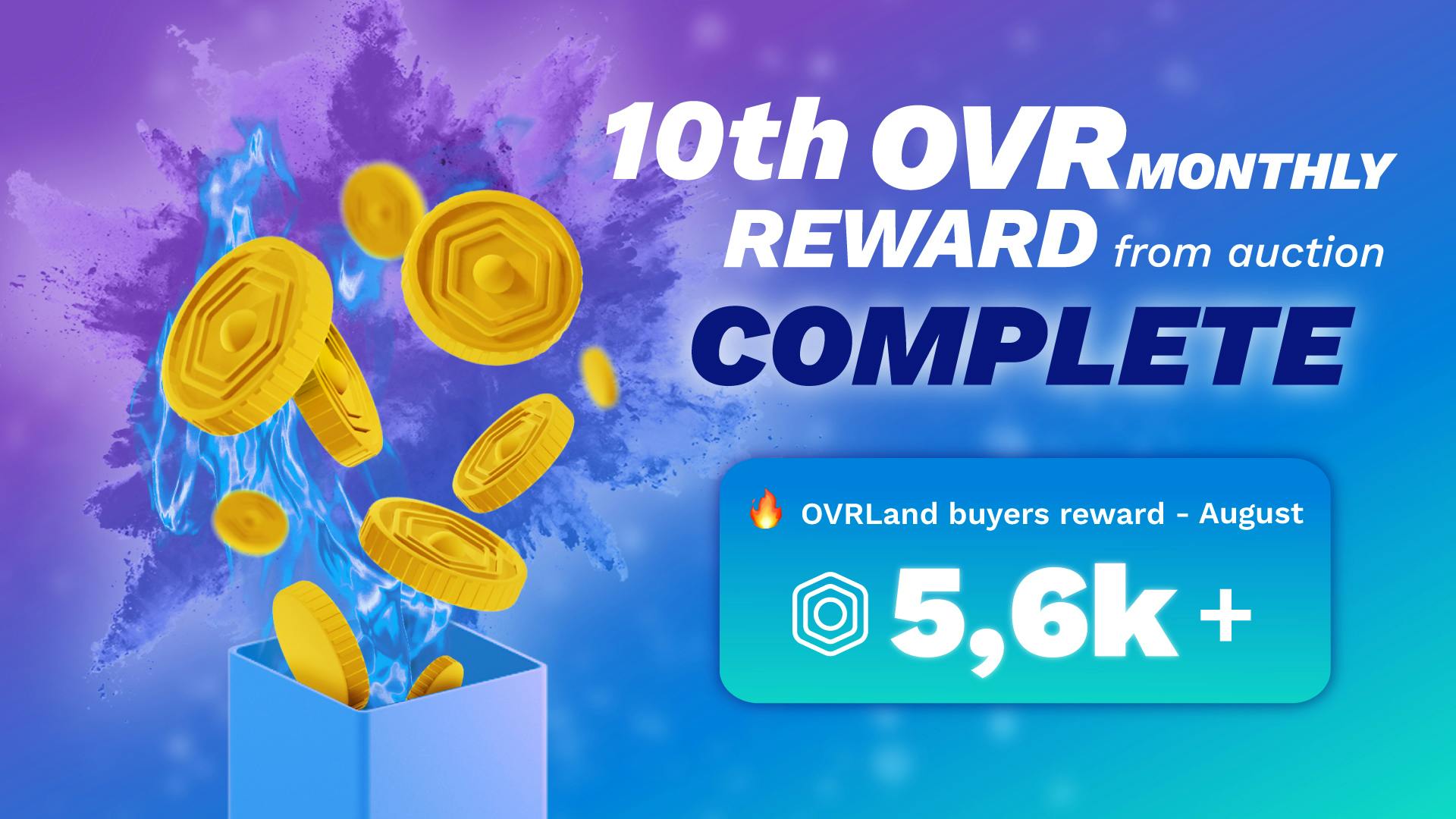 OVER Rewards Lucky August OVRLand Buyers